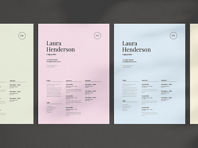 Laura | CV / resume template