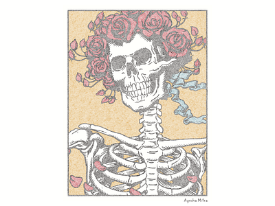 Skulls and Roses | deadhead fanart