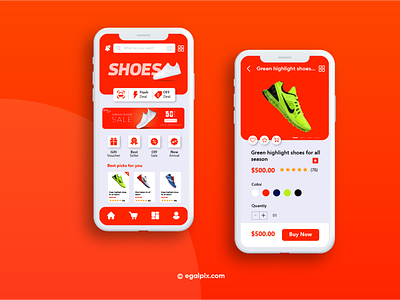 Product Category & Product Page UI Design app app design app ui design graphicdesign illustrator mobile ui typography ui ux