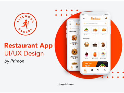 Resturant App UI/UX Design app app design app ui branding design flat graphicdesign icon illustration illustrator logo mobile ui typography ui ux