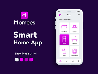 Smart Home Mobile App UI/UX Design