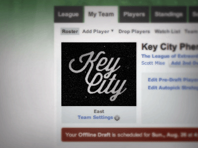 Key City Avatar animated avatar black fantasy football gif shadow type typography white