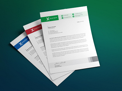 Letterhead Design Templat