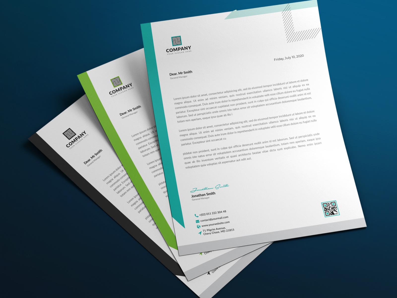 Letterhead Design Template by DesignPark_r on Dribbble