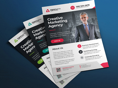 Corporate Flyer Design Template advertisement advertising agency business business flyer clean company corporate corporate flyer creative design flyer flyer bundle handout leaflet magazine marketing modern multipurpose newspaper