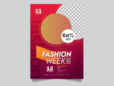 Fashion flyer design template