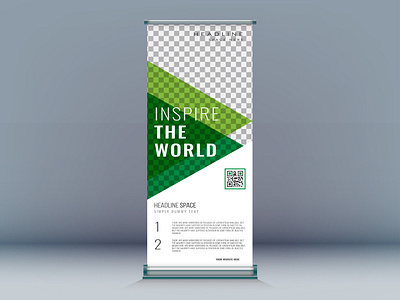 Corporate Roll up banner banner corporate branding design promotion rollup template design