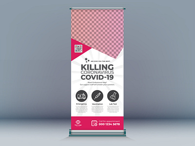 Rollup Banner Design template banner design illustration promotion rollup template vector