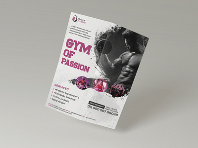 GYM flyer branding design fitness fitness center flyer design gym promotion