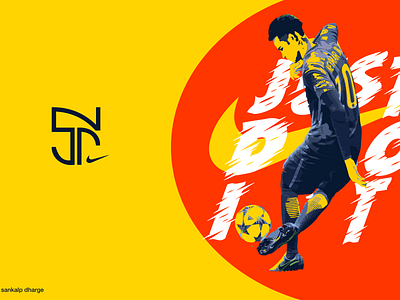 Neymar Jr. design football football club footballer illustration neymar nike poster