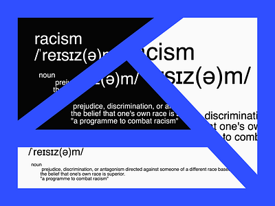 Racism. racism typography graphicdesign