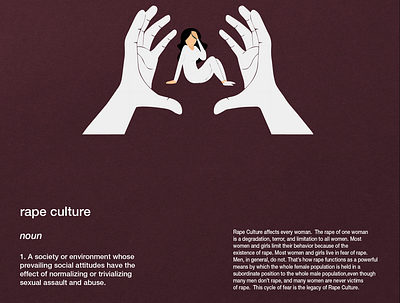 RAPE CULTURE design illustration