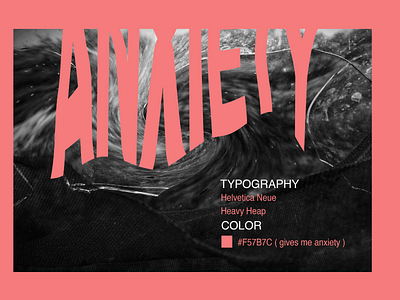 Anxiety. design