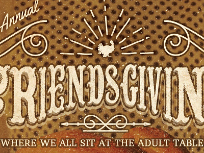 Friendsgiving | The Brewhouse Gallery art beer branding coffee craft beer gallery hand lettering happy hour holiday retro thanksgiving vintage