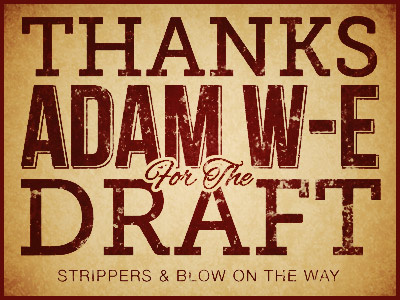 Finally on the Team, Thanks Adam adam blow debut hello invite strippers thanks