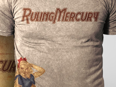 Ruling Mercury | Apparel & Poster apparel band pinup print retro screen t shirt vintage