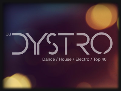 DJ Dystro Logo club dj logo music techno