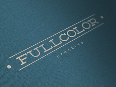 FullColor Creative Logo design creative agency corporate logo typesetting retro