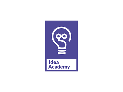 Idea Academy logo academy branding branding design design graphic design idea idea academy light bulb logo logo design school startup