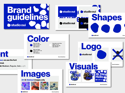 Brand Guidelines - Studio Oui art branding branding design design graphic design identity illustration logo logo design social post typography