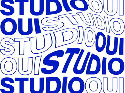 Studio Oui - Text Animation animation branding graphic design typogaphy