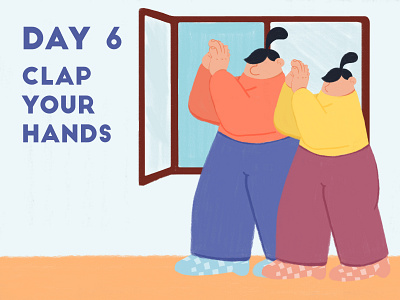 DAY 6 - Clap your hands adobe photoshop applause character design clap design illustration illustrator product illustration quarantine stay home stay safe