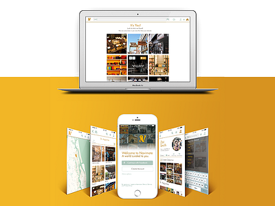 Navimate app branding logo shopping ui ux