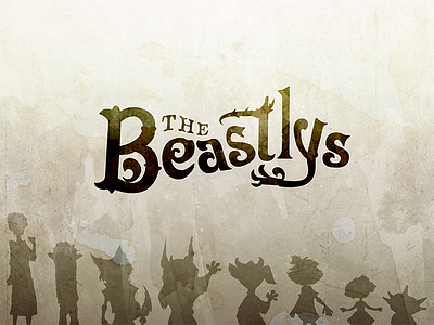 Beastlys animation app branding children childrens app design logo monsters ui ux vector