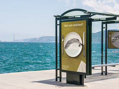 Bait and Switched Ad Campaign | Poster Mockup ad ad campaign advertising art fish graphic design marine biology mockup photo manipulation photoshop public awareness