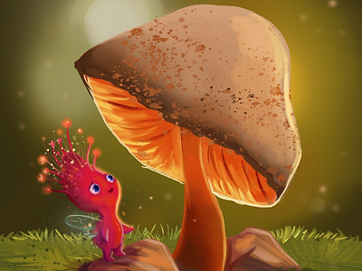 Mushroom Fairy book character design childrens book digital illustration fairy fantasy illustration illustrator mushroom photoshop story