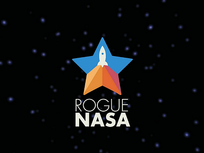 Rogue Nasa Logo brand design graphic design logo nasa planets rocket space star throwback