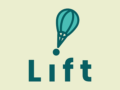 Lift Logo daily logo challenge hot air balloon logo