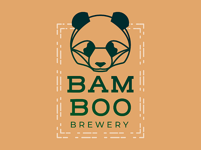 Bamboo Brewery bamboo bee branding brewery china daily logo challenge logo panda