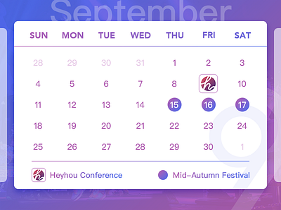 September Calendar 2016