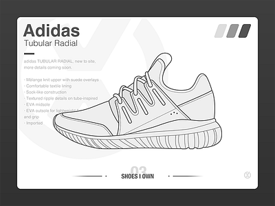 ＃SHOES I OWN＃ 03 Adidas Tubular Radial shoe sneaker ui