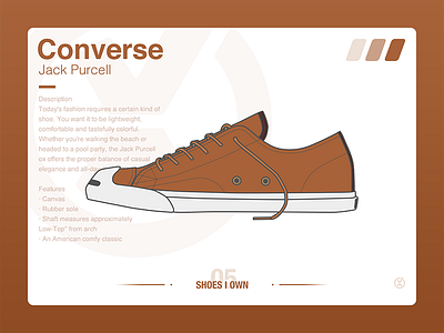 ＃SHOES I OWN# 05 Converse Jack Purcell