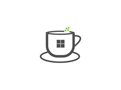 Minecraft Coffee Home Logo Design By AA Market Studio branding design icon logo minimal vector web website