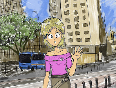 Manga-Girl-Bogota illustration