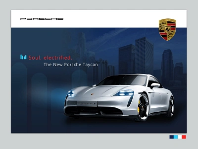 Porsche Taycan concept design branding design graphic design photoshop poster