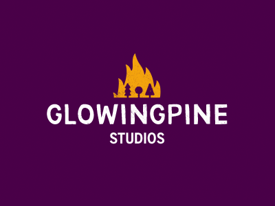 Game Company Logo fire funktion game company glowingpine studio logo pine tree wip