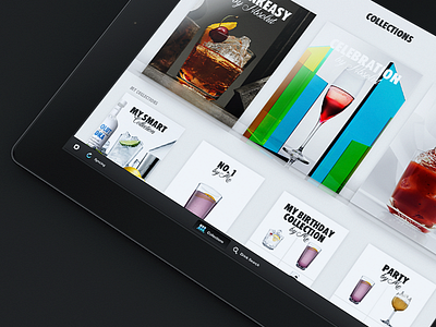 Absolut Drinkspiration iPad App absolut app cocktail drink interface ipad
