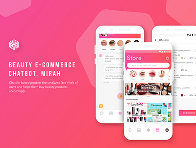 Beauty E-commerce ChatBot, Mobile App app beauty chatbot design ecommerce mobile app mobile app design mobile application ui user experience user interface ux