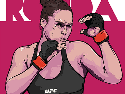 RONDA art drawing illustration illustrator print ufc vector