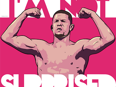 DIAZ art drawing illustration illustrator print sportillustration ufc vector арт боец вектор иллюстратор иллюстрация рисунок