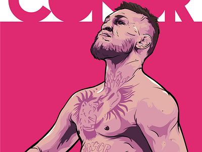 Conor drawing illustration logo sport sportillustration vector вектор иллюстратор иллюстрация рисунок