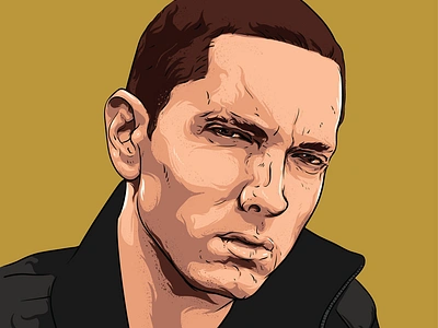 Eminem art design drawing illustration illustrator music вектор иллюстратор иллюстрация