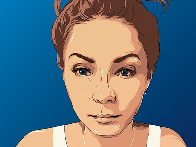 Alena art design drawing illustration illustrator portrait vector вектор иллюстрация портрет рисунок