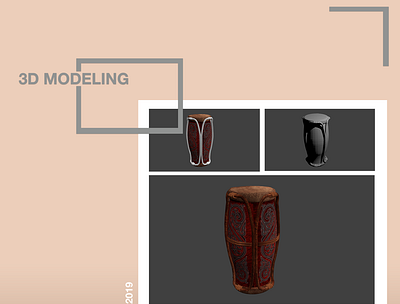 3D 3dmodeling blender3d traditional musical instruments