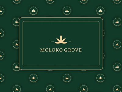 Moloko Grove brand identity branding business business card business card design business cards cannabis cannabis branding cannabis logo cannabis packaging design flat icon logo logo design minimal minimalist logo design vector