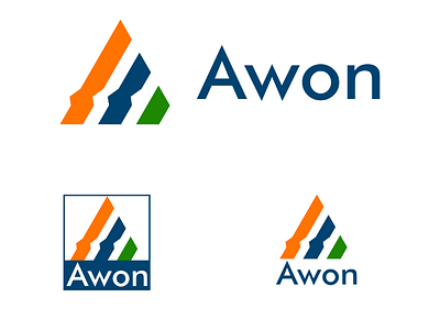 Awon logo design adobe illustrator brand identity branding designer graphic graphic designer logo design minimal minimalist printing design stationery design